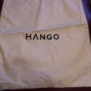 HANGO Lunch Bag Cloth Drawstring Tote   - White -  "Attican"  - New with Tags